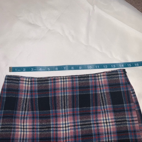 Tibi Black and Pink Plaid Pencil Skirt - Picture 2 of 8